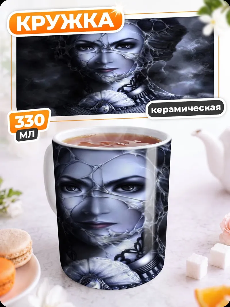 Кружка керамическая Кибернетическая королева
