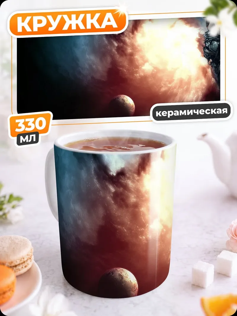 Кружка керамическая Космическая туманность