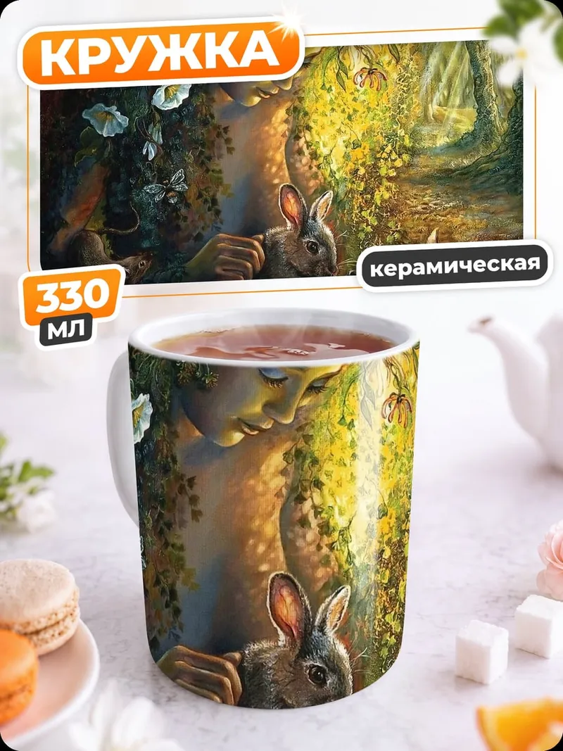 Кружка керамическая Лесная нимфа