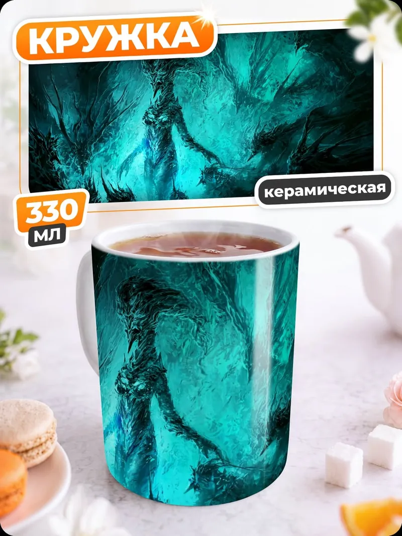 Кружка керамическая Бирюзовая русалка