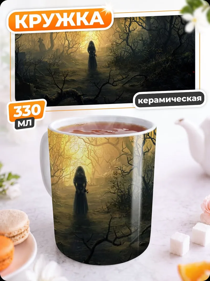Кружка керамическая Заколдованный лес