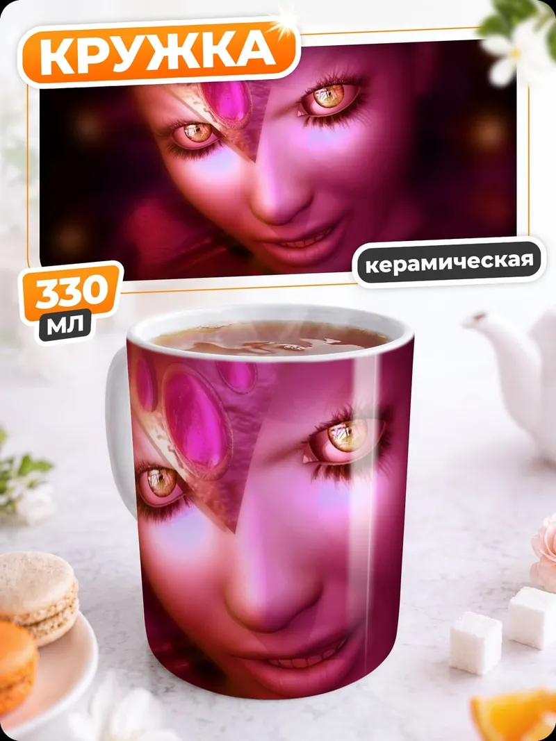 Кружка керамическая Загадочная женщина