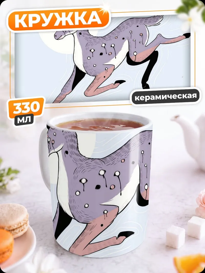 Кружка керамическая Сказочный олень