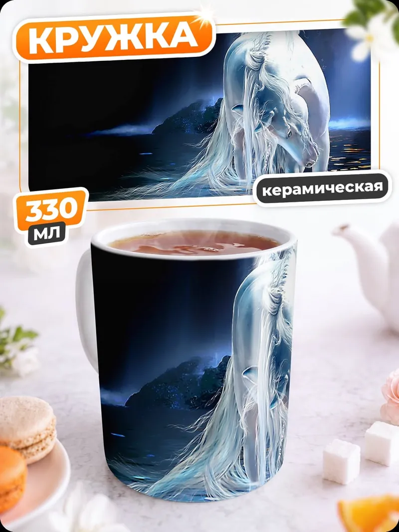 Кружка керамическая Призрачный конь