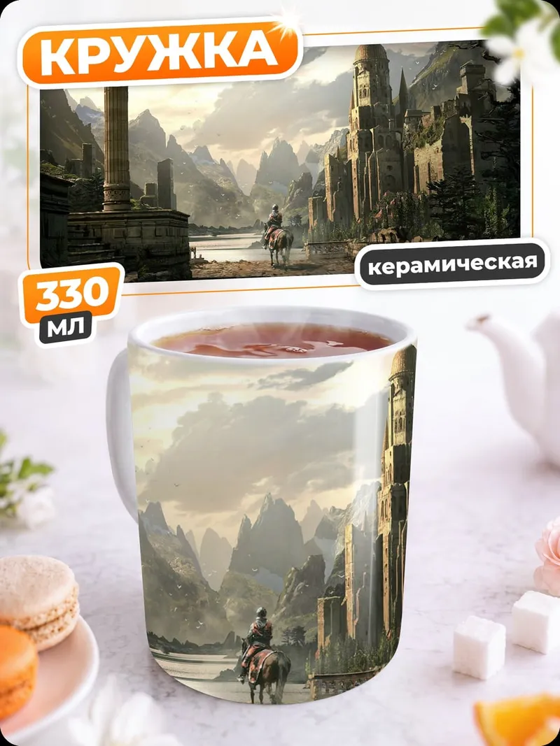 Кружка керамическая Затерянный город