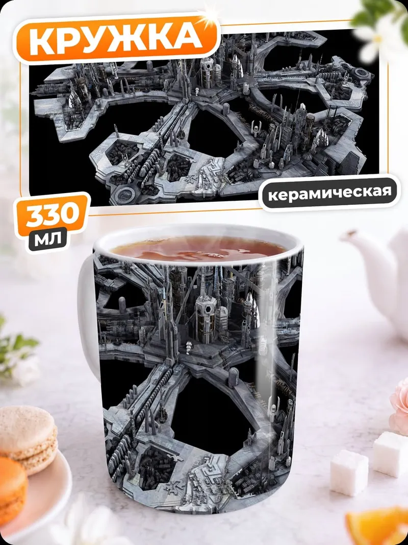 Кружка керамическая Космический корабль Звездных Врат