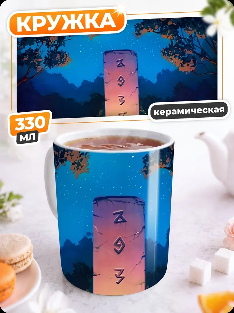 Кружка керамическая Лунный камень