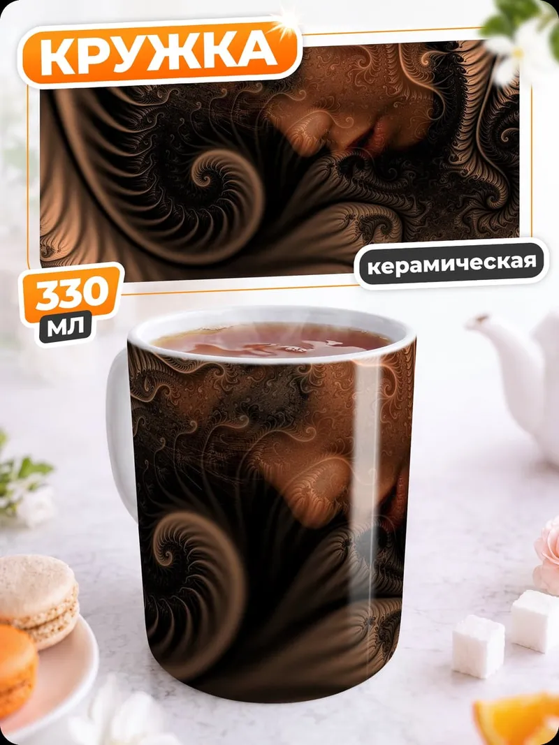 Кружка керамическая Сон Фрактал