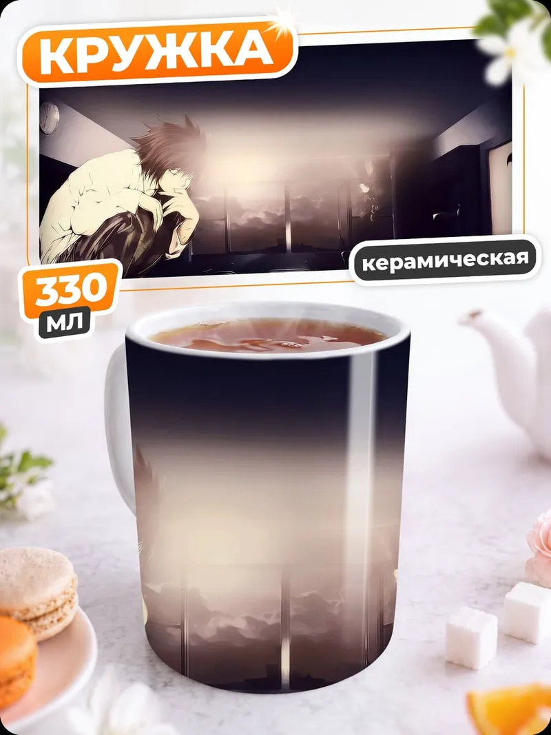 Кружка керамическая аниме детектив L