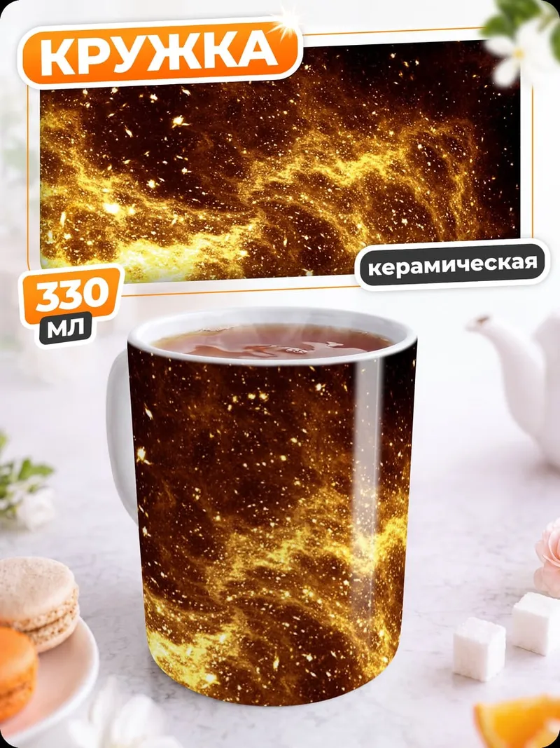 Кружка керамическая Космическая туманность