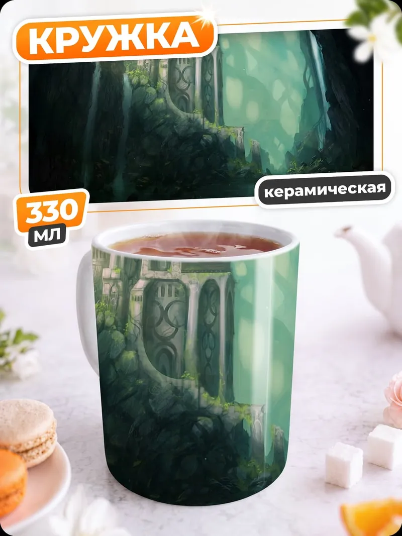 Кружка керамическая затерянный храм