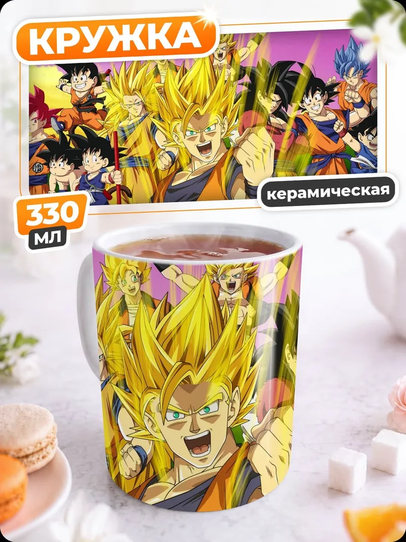 Кружка керамическая Все герои Dragon Ball