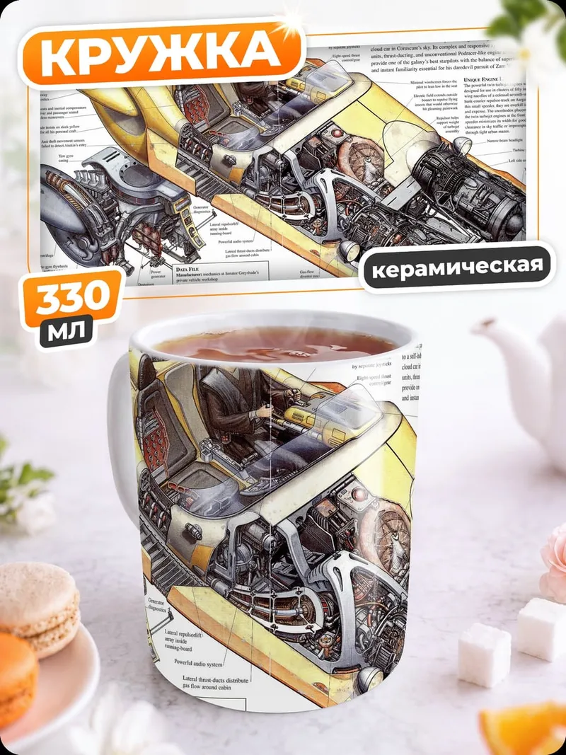 Кружка керамическая Спидер Энакина