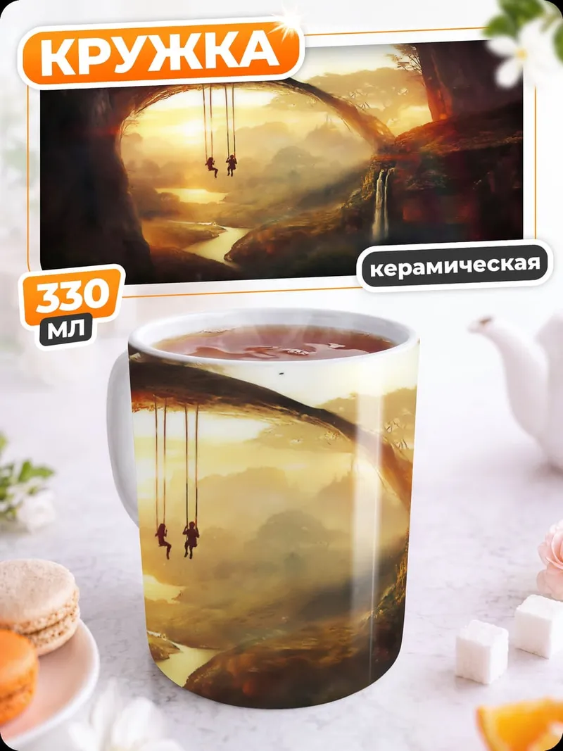 Кружка керамическая Затерянный мир