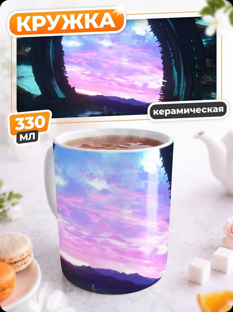 Кружка керамическая Портал в небо