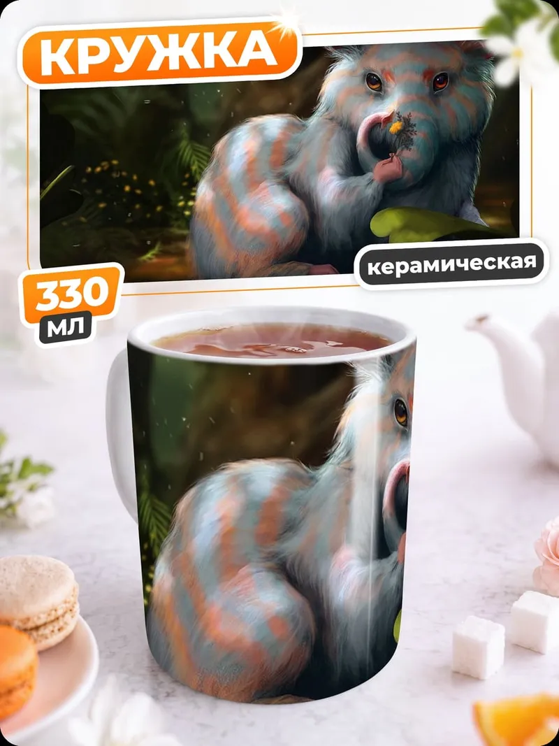 Кружка керамическая Лесной зверёк