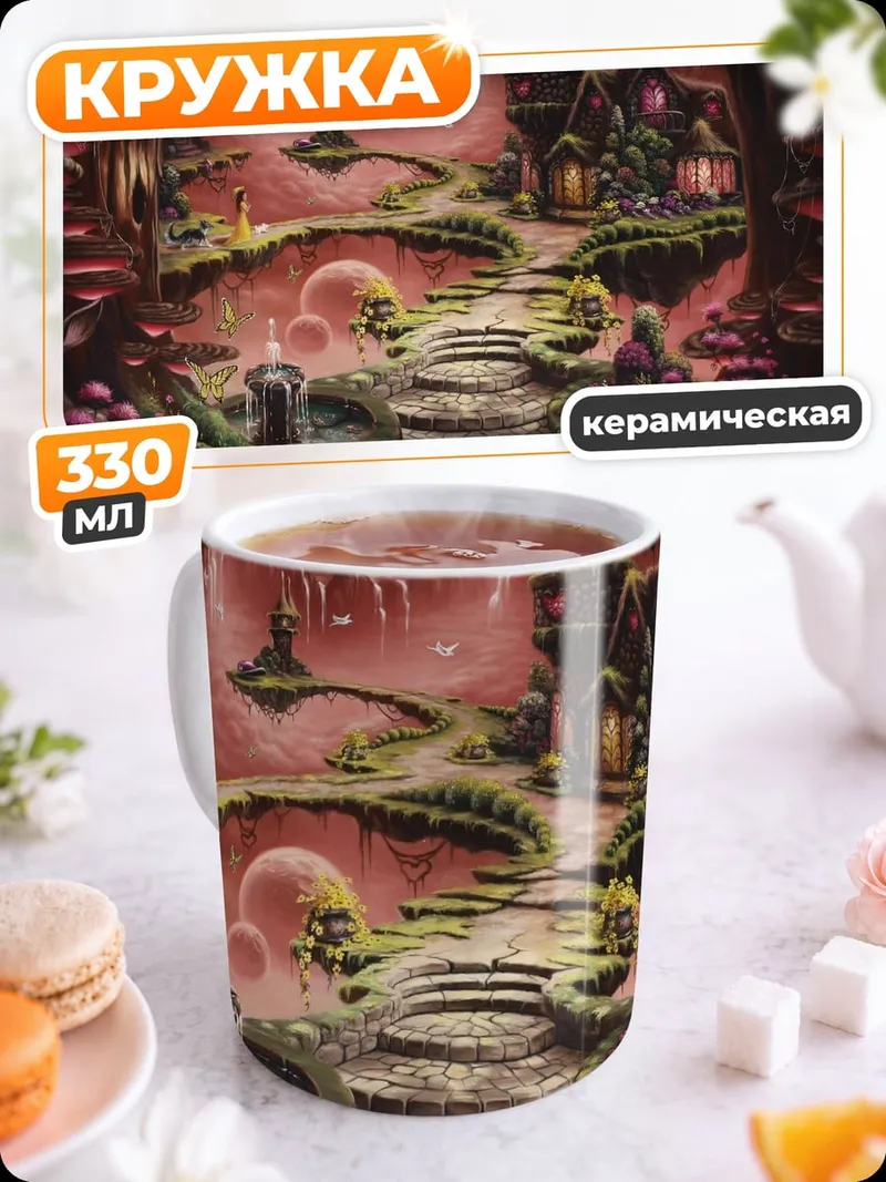 Кружка керамическая Сказочный лес
