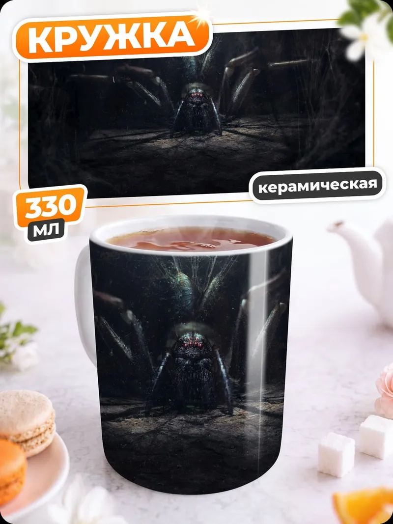 Кружка керамическая Паутина ужаса