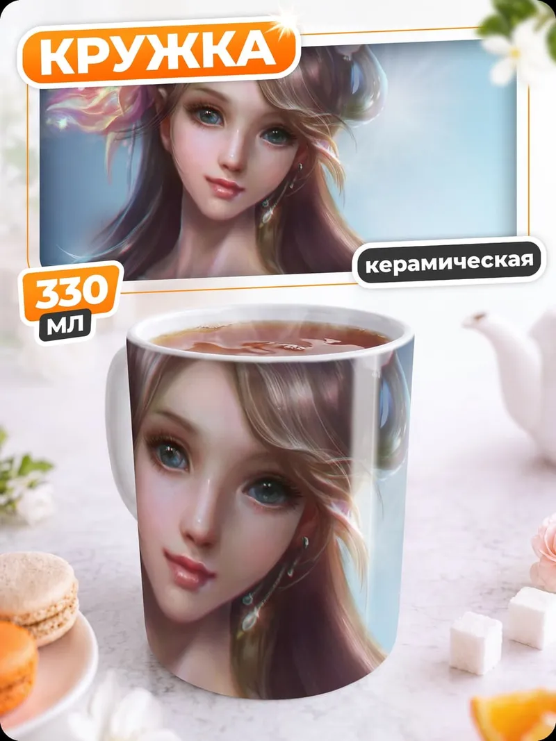 Кружка керамическая Восточная красавица