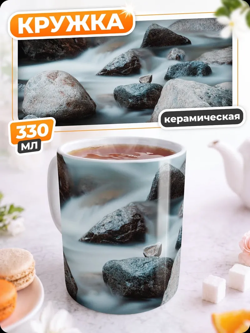 Кружка керамическая Горный поток