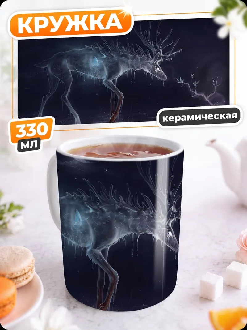 Кружка керамическая Призрачный олень