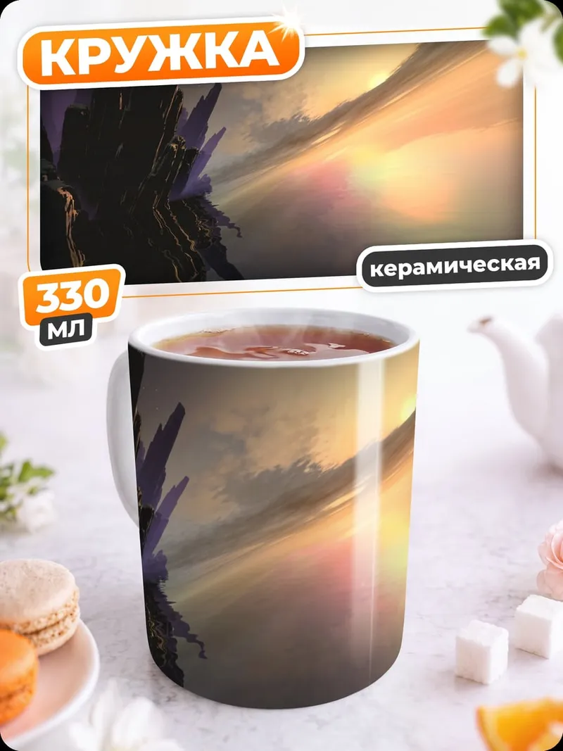 Кружка керамическая Фантастический пейзаж