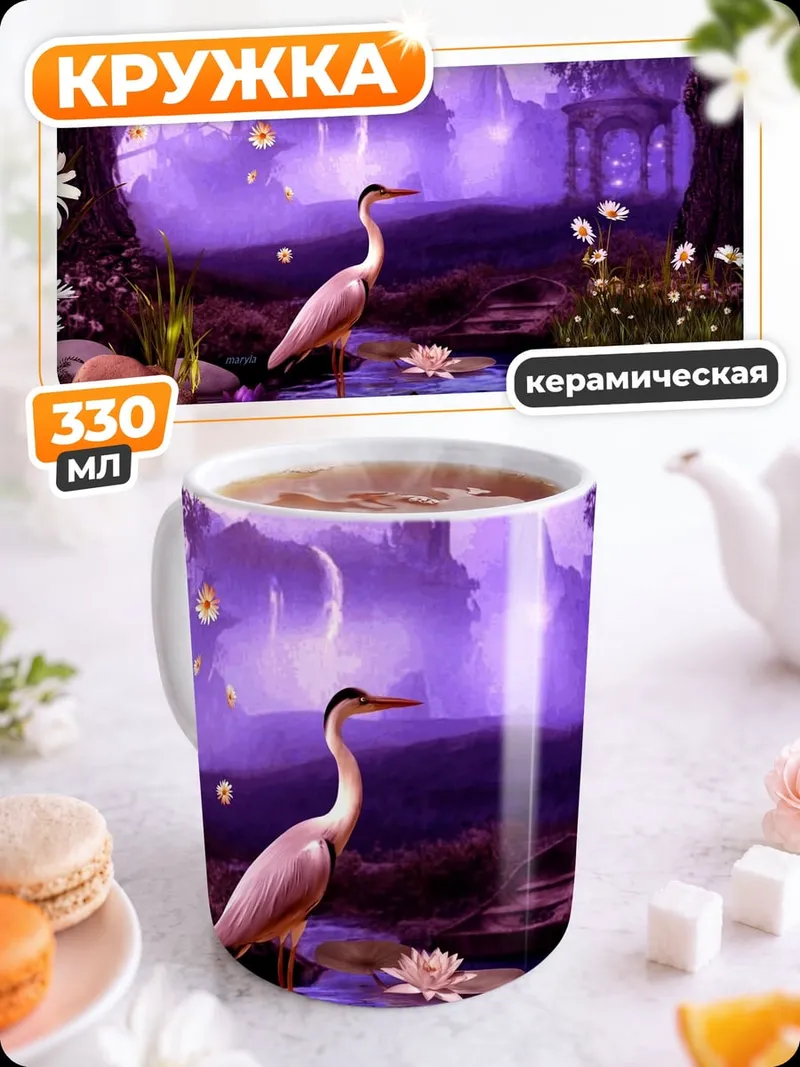 Кружка керамическая Сказочный пруд