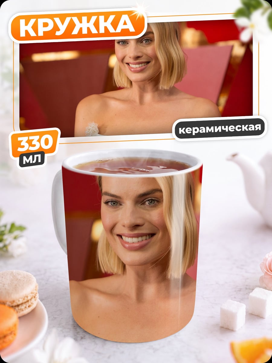 Кружка керамическая Марго Робби