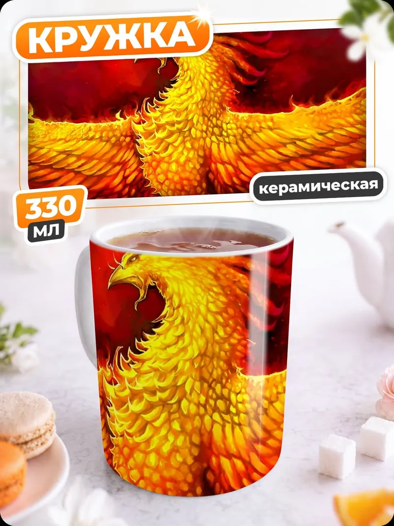 Кружка керамическая Феникс возрождение