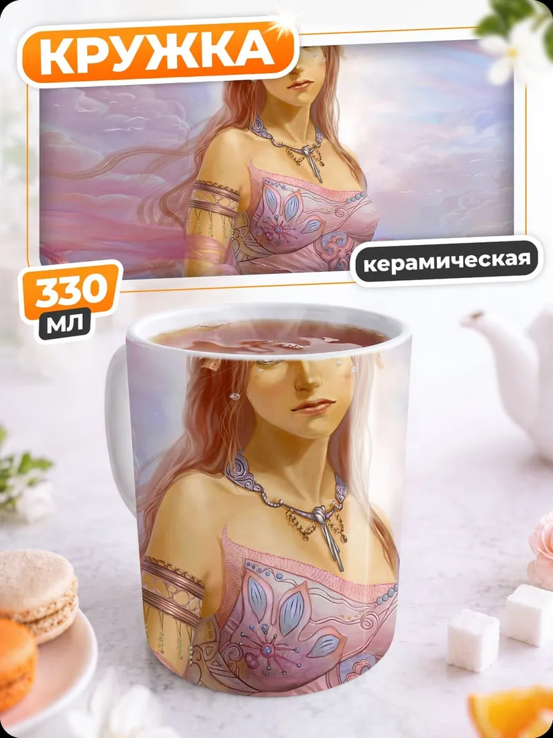 Кружка керамическая Нежная богиня