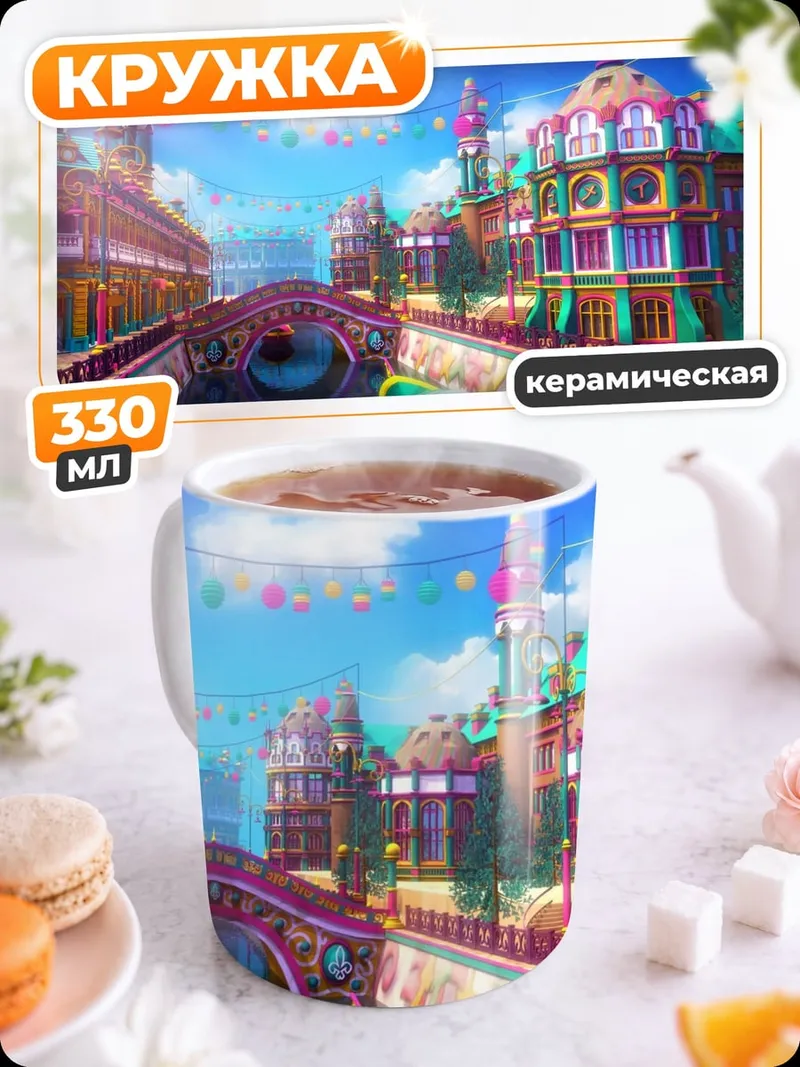 Кружка керамическая Сказочный город