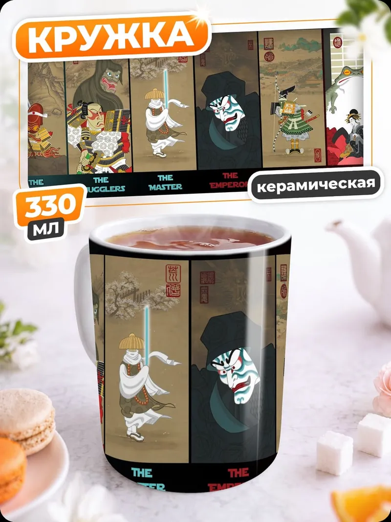 Кружка керамическая Карты персонажей