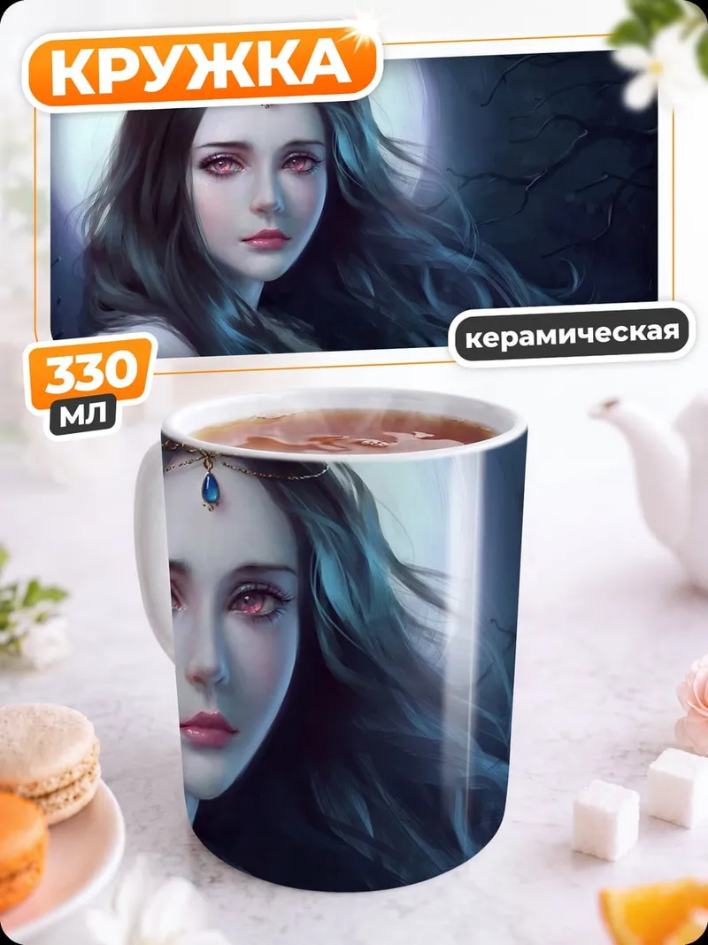 Кружка керамическая Таинственная незнакомка