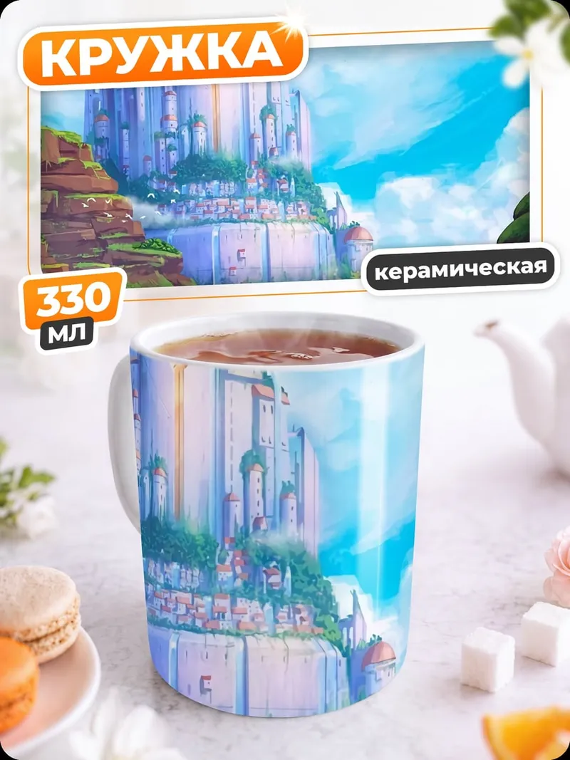 Кружка керамическая Сказочный замок