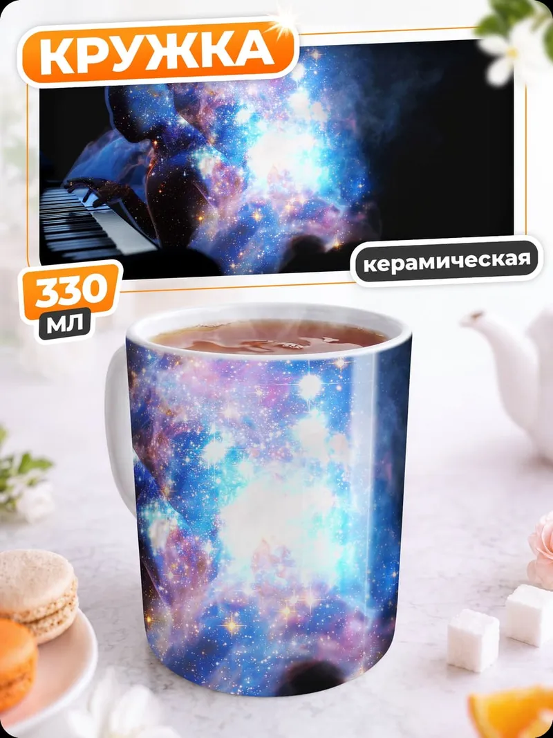 Кружка керамическая Космический взрыв