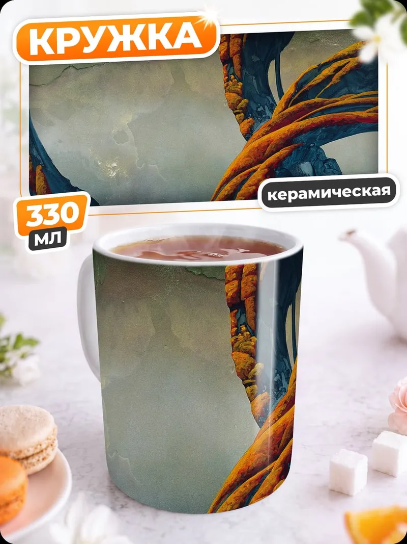 Кружка керамическая Инопланетный пейзаж