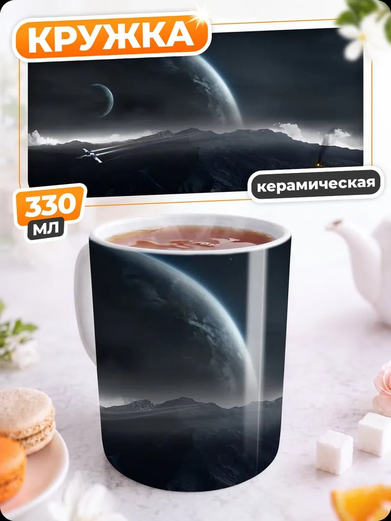 Кружка керамическая Космический пейзаж