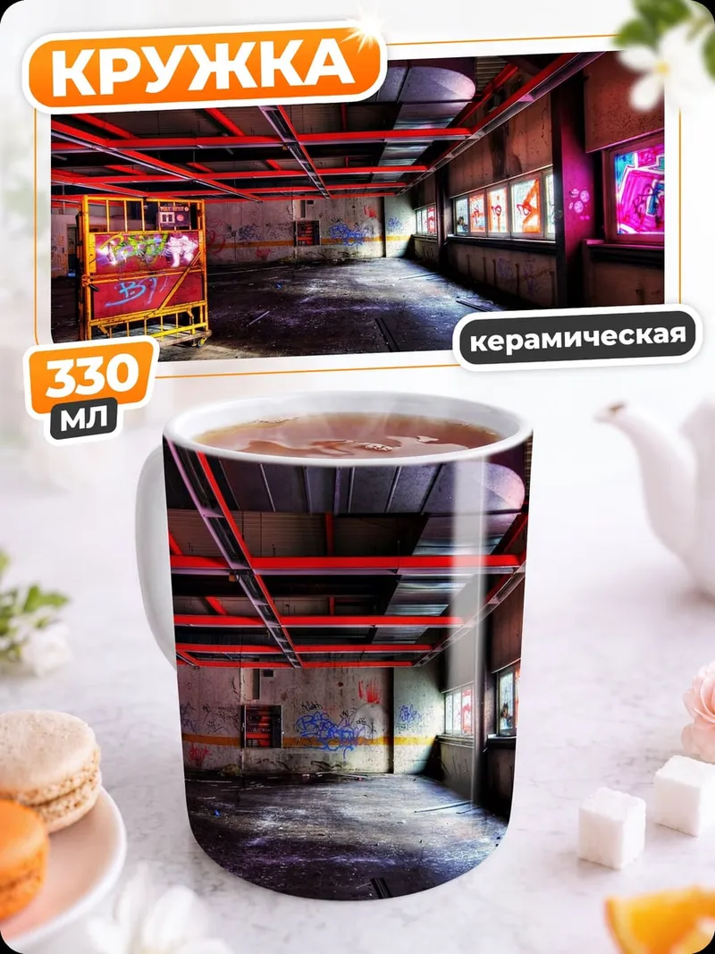 Кружка керамическая заброшенный склад