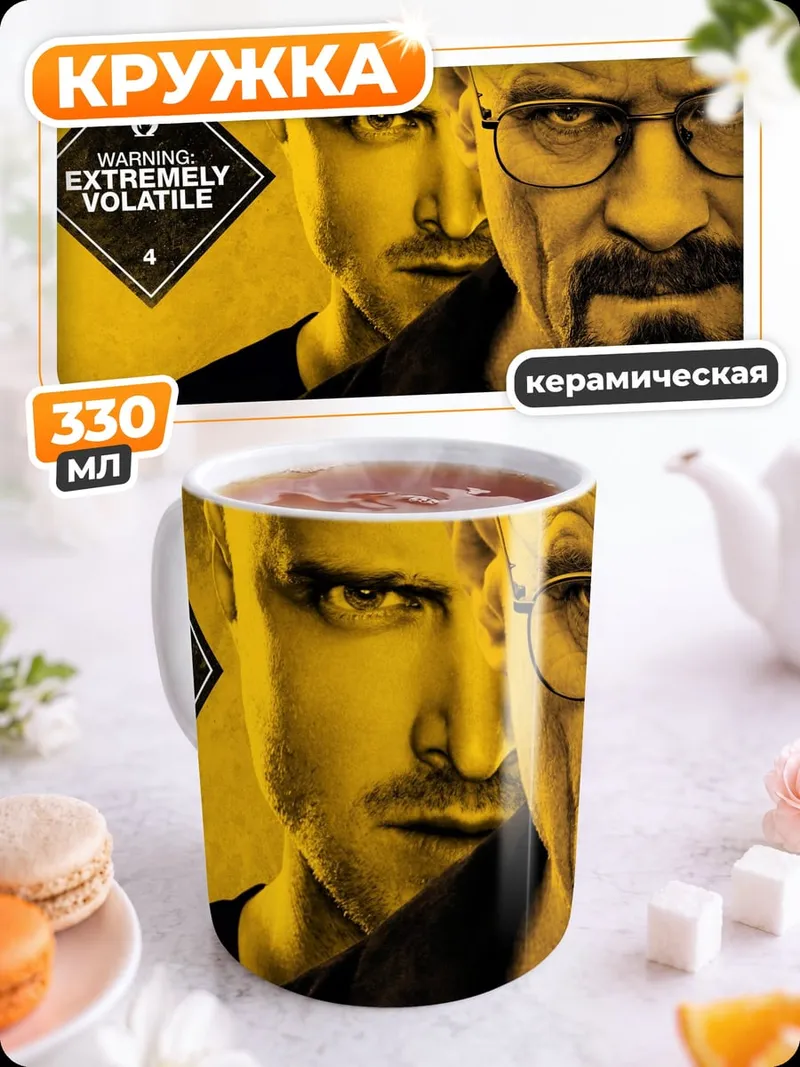 Кружка керамическая Хайзенберг и Джесси