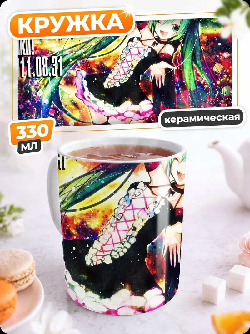 Кружка керамическая С Днем Рождения Мику
