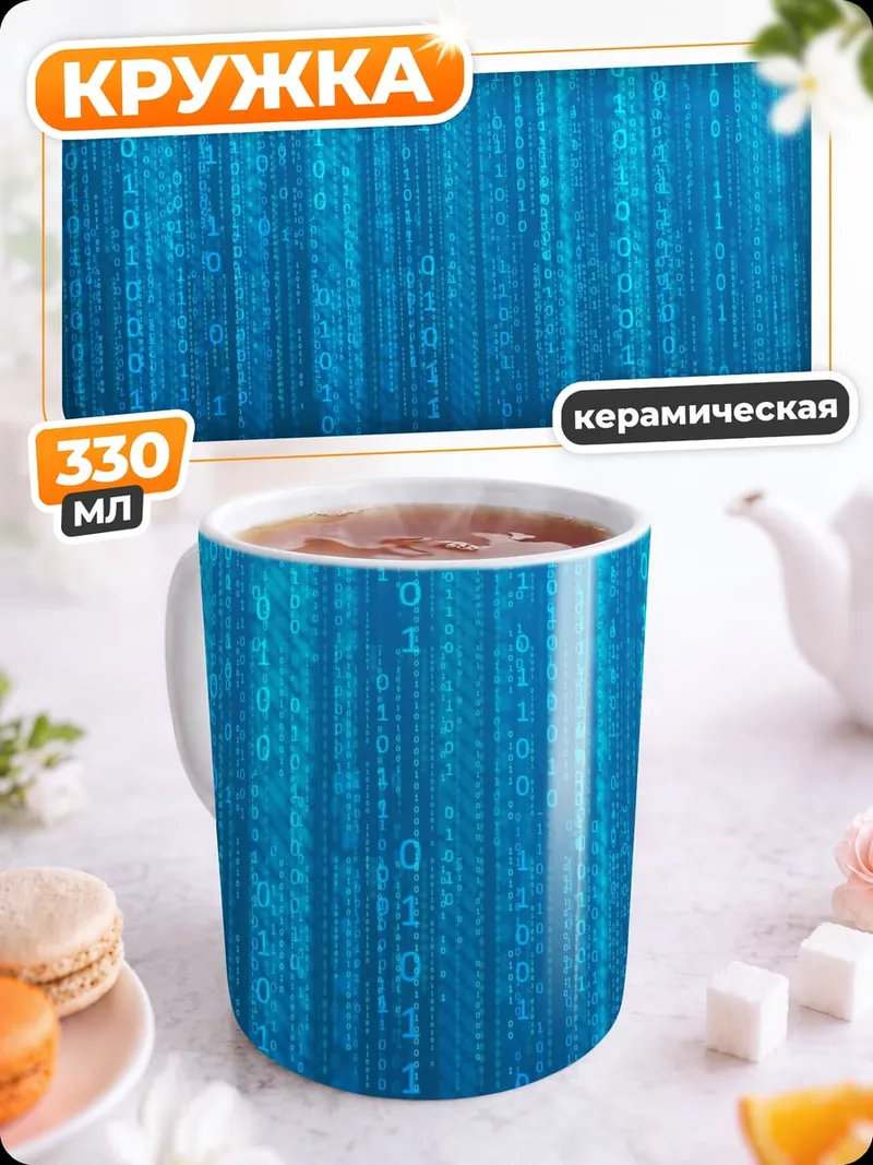 Кружка керамическая Цифровой код