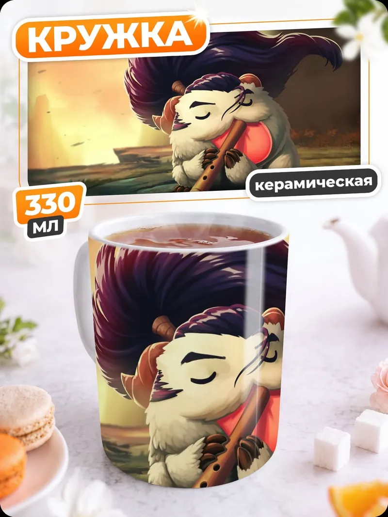 Кружка керамическая Пору из Лиги Легенд