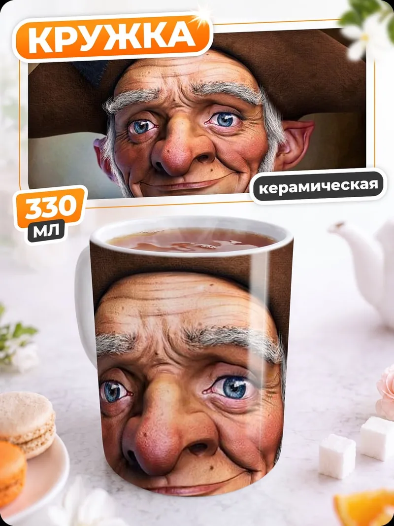 Кружка керамическая Старый пиратский капитан