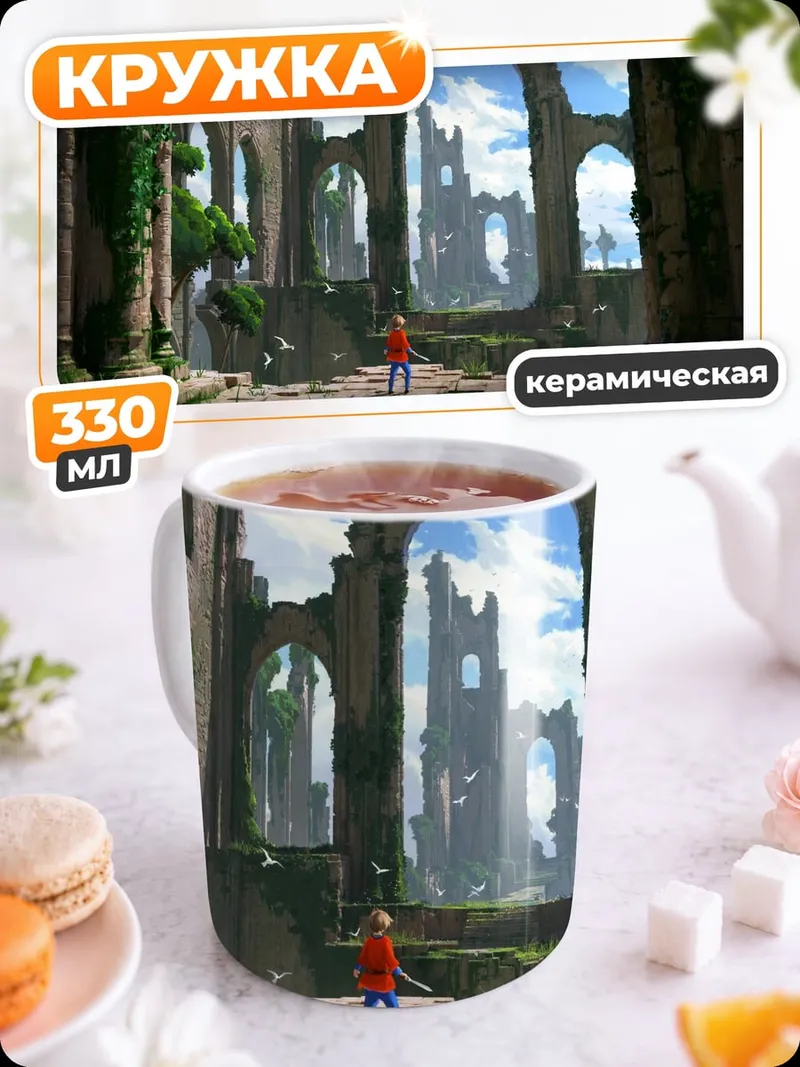 Кружка керамическая Затерянный мир