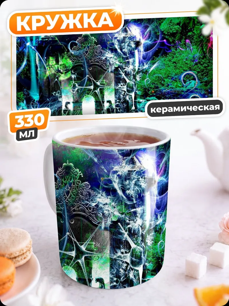 Кружка керамическая Загадочный лес