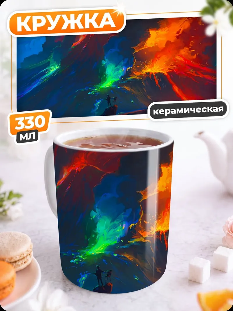 Кружка керамическая Космический пейзаж
