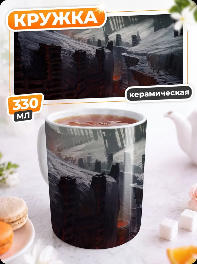 Кружка керамическая Мрачный каньон