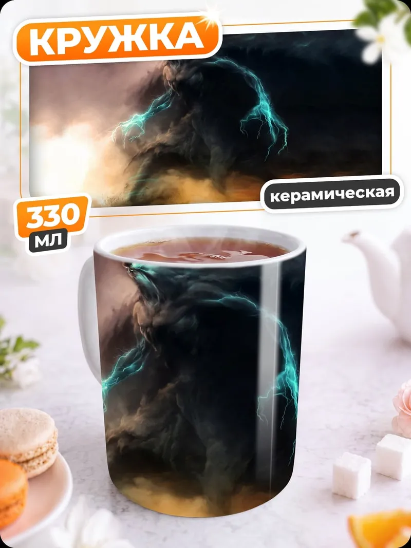 Кружка керамическая призрачный монстр