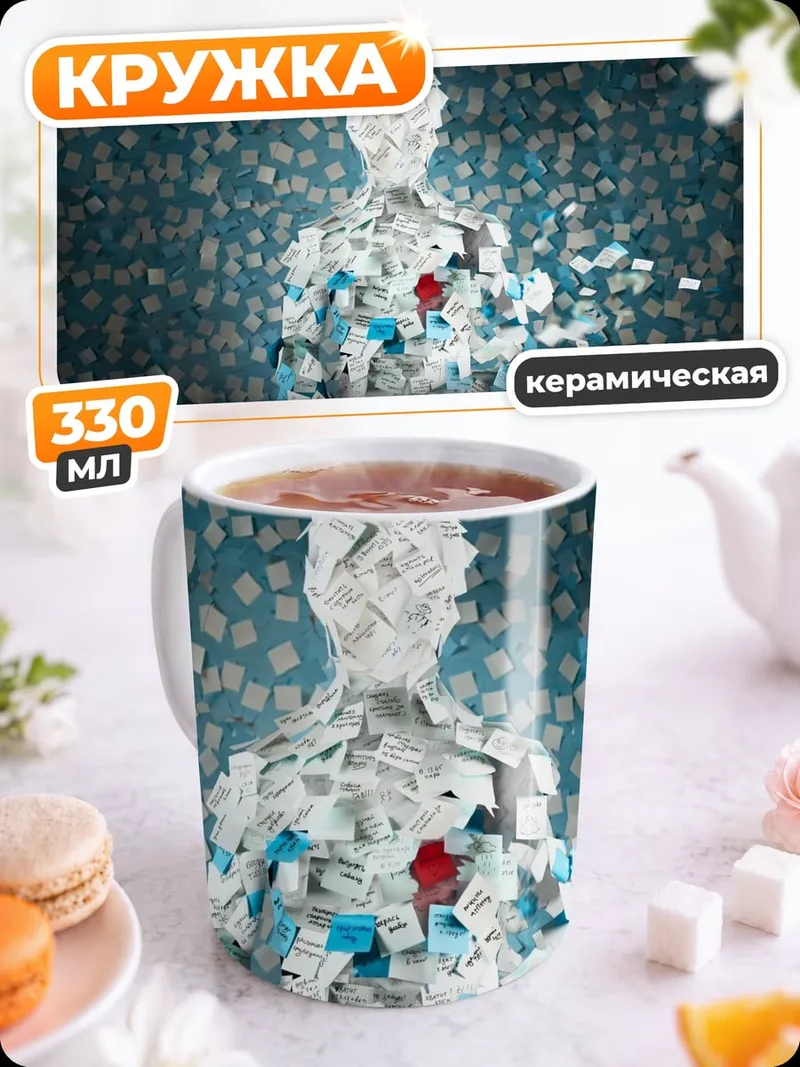 Кружка керамическая Разрушение человека