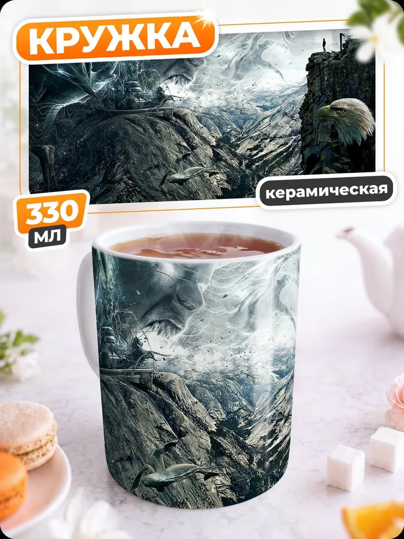 Кружка керамическая Гигантский каменный монстр
